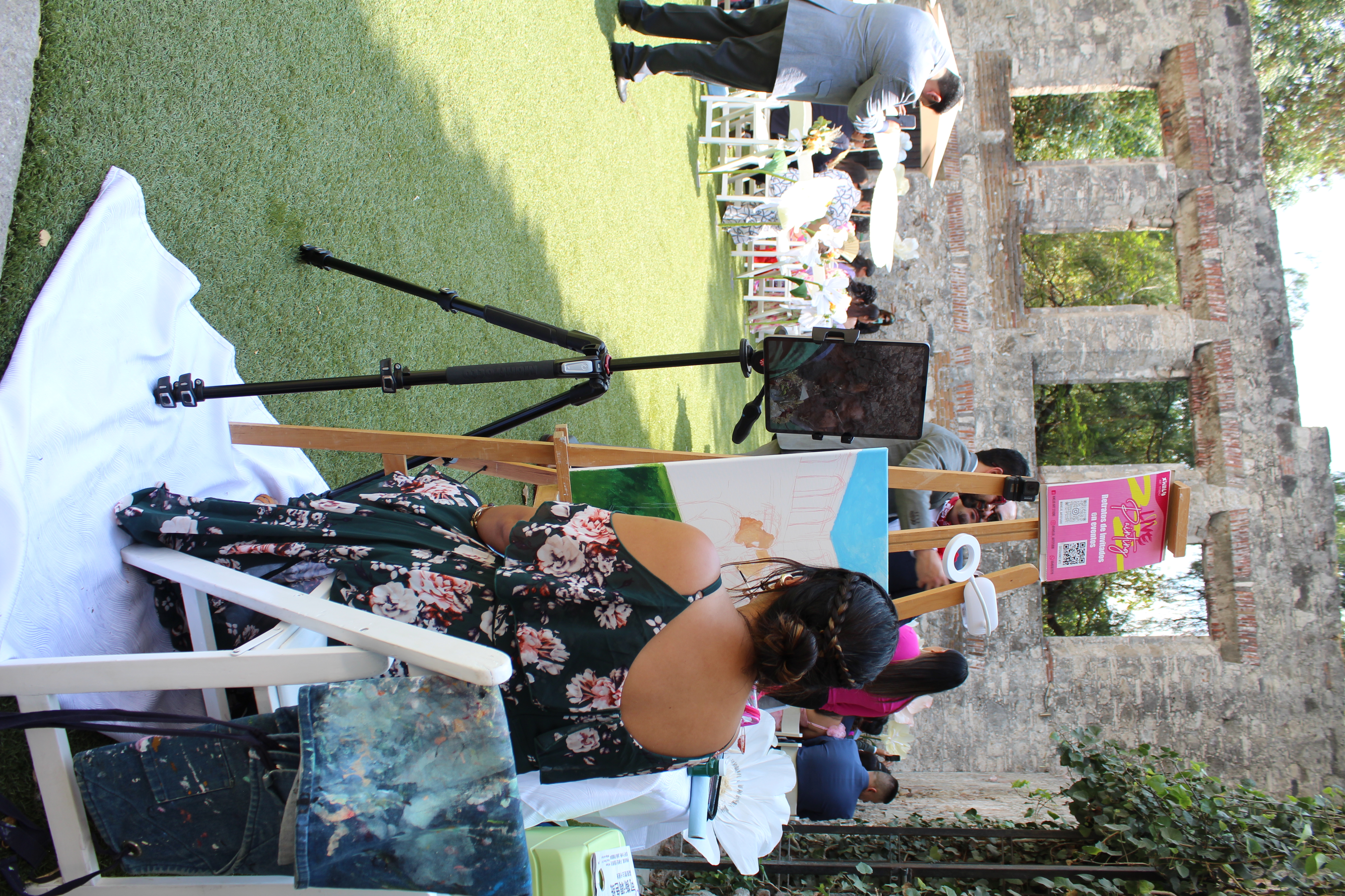 Michelle Ortega live painting obra 4